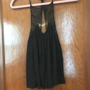 Black tank top